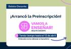 EL GOBIERNO PROVINCIAL ABRIÓ LA PREINSCRIPCIÓN PARA ACCEDER AL BOLETO DOCENTE 