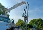 CASTELLI: SECHEEP AVANZA CON TRABAJOS DE MEJORA EN LA POTENCIA DE LA RED ELÉCTRICA
