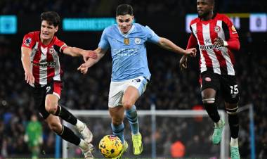 JULIÁN ALVAREZ APORTÓ UNA ASISTENCIA PARA LA VICTORIA DE MANCHESTER CITY  