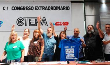 CTERA LLAMÓ A UN PARO NACIONAL PARA EL LUNES TRAS EL AJUSTE EN SUELDOS DOCENTES