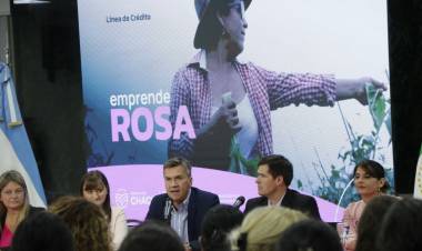 EL GOBERNADOR LANZÓ “EMPRENDE ROSA”, UNA HERRAMIENTA FINANCIERA DESTINADA A EMPRENDEDORAS 