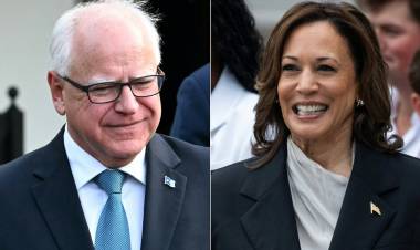 KAMALA HARRIS ELIGIÓ A SU CANDIDATO A VICEPRESIDENTE