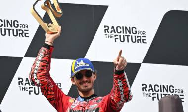 MOTOGP: BAGNAIA METIÓ DOBLETE EN EL GP DE AUSTRIA