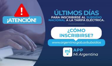 REITERAN ADHERIRSE AL SUBSIDIO A LA TARIFA ELÉCTRICA PARA ATENUAR AUMENTOS DE NACIÓN