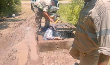SAMEEP REPARÓ CÁMARA DEL PRIMER ACUEDUCTO, TRAS DETECTARSE VANDALISMO EN EL TRAMO VILLA ÁNGELA-SANTA SYLVINA