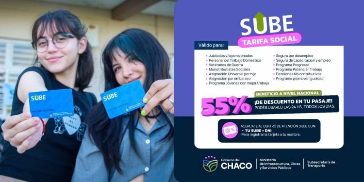 ACCESO AL BENEFICIO "TARIFA SOCIAL" PARA EL TRANSPORTE PÚBLICO