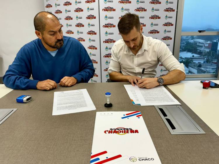 LOTERÍA CHAQUEÑA: CONVENIO PARA NUEVAS OBRAS EN EL JUVENTUD ATLETIC CLUB, DE EL SAUZALITO