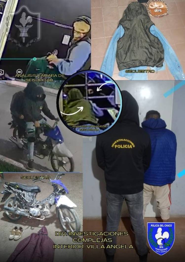 VILLA ÁNGELA: ENTRO A ROBAR Y SE LLEVO 16 PARES DE ZAPATILLAS, 20 JEANS Y 25 BUZOS, POR LA SUMA DE $1.250.000 APROXIMADAMENTE
