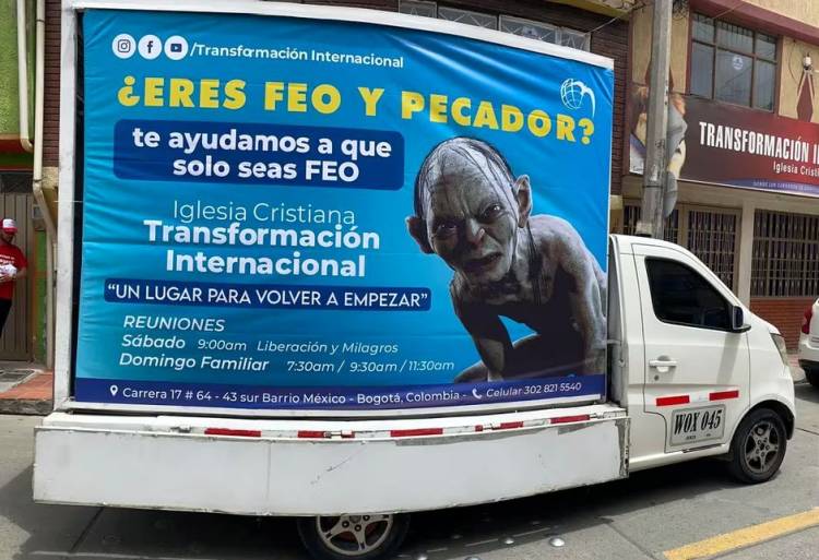 LA ORIGINAL PUBLICIDAD DE UNA IGLESIA EN BOGOTÁ ARRASA EN REDES SOCIALES