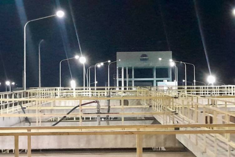 PRESIDENCIA ROCA: SAMEEP INSTALÓ NUEVOS EQUIPOS DE ILUMINACIÓN LED EN DISTINTAS ÁREAS DE LA PLANTA POTABILIZADORA